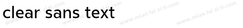 clear sans text字体转换